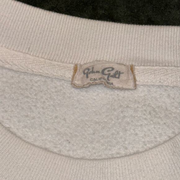 John Galt Brandy Melville Erica New York White Crewneck Sweater Size Large - Picture 7 of 10